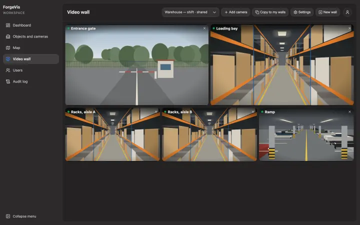 Tenant portal: the video wall